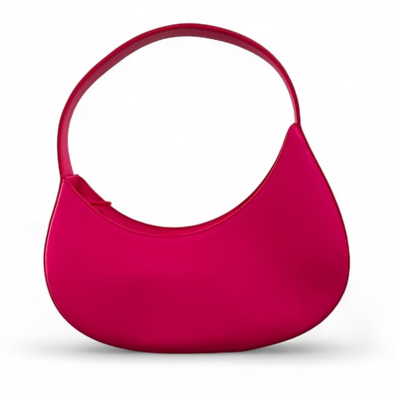 NWOT AUPEN Pink Leather Fearless Shoulder Bag Purse - Picture 5 of 9